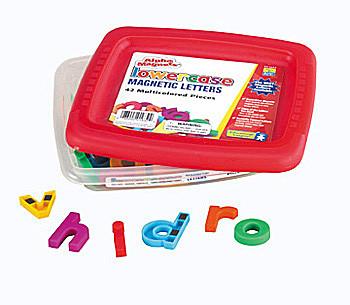Lowercase AlphaMagnets-Multicolored