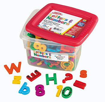 AlphaMagnets & MathMagnets Super Set-Multicolored