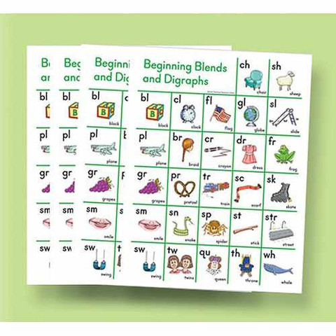 Beginning Blend and Digraph Sound Cards (10-pack)