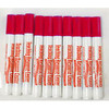 Dry Erase, Low Odor Bullet Tip Markers (Set of 12, Red)
