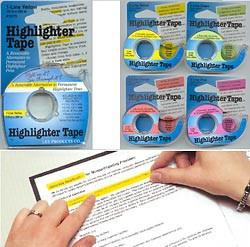 Half-inch Highlighter Tape (blue)